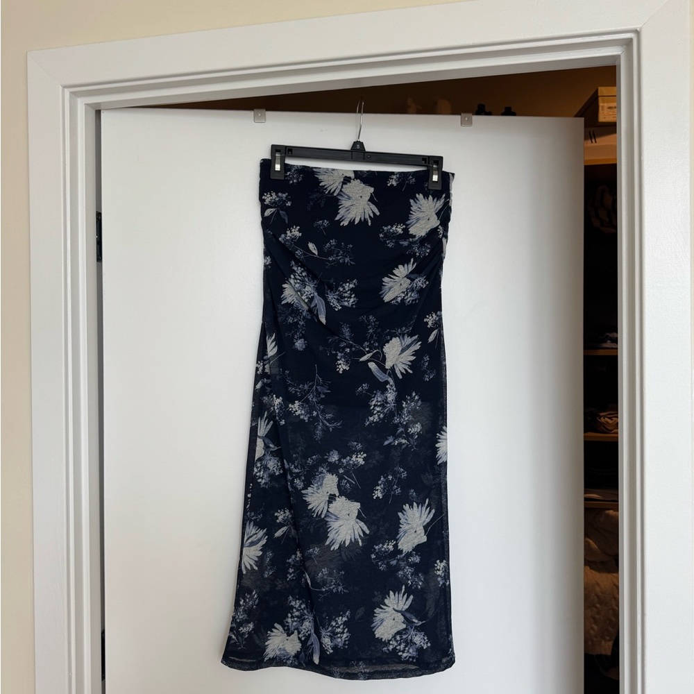 Abercrombie & Fitch Blue Midi Pencil Skirt for Cocktail